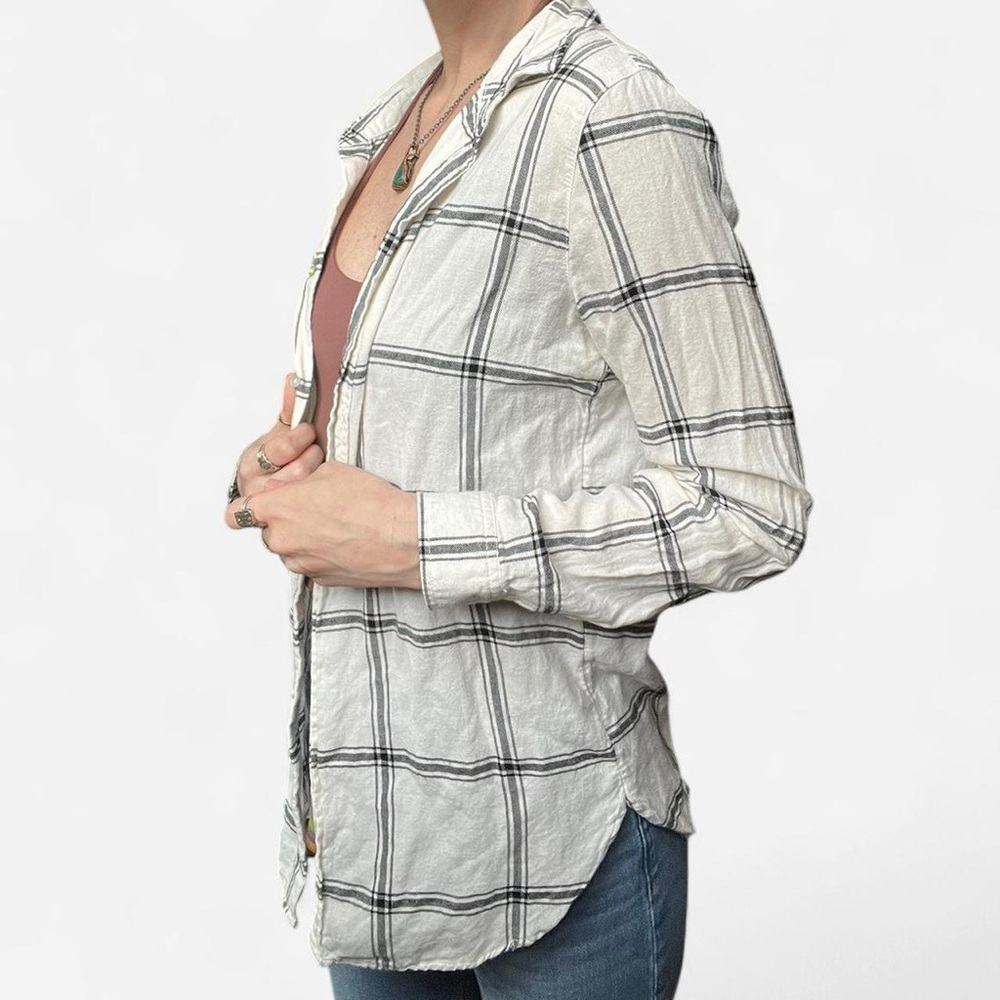 Plaid Button-Up Shirt